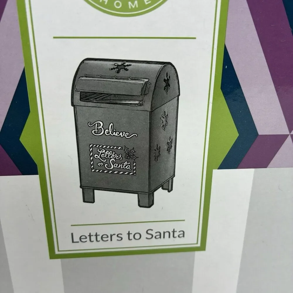 Scentsy Christmas Letters To Santa Wax Warmer Metal Mailbox Retired w/Box Metal